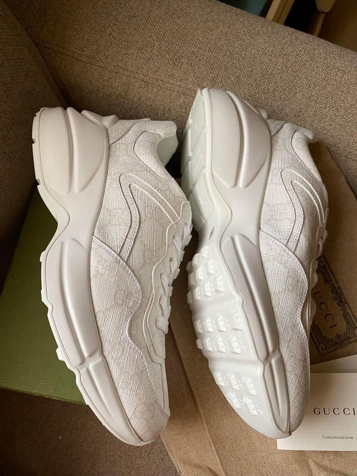 GUCCI GG Supreme Rhyton White Sneaker 37.5