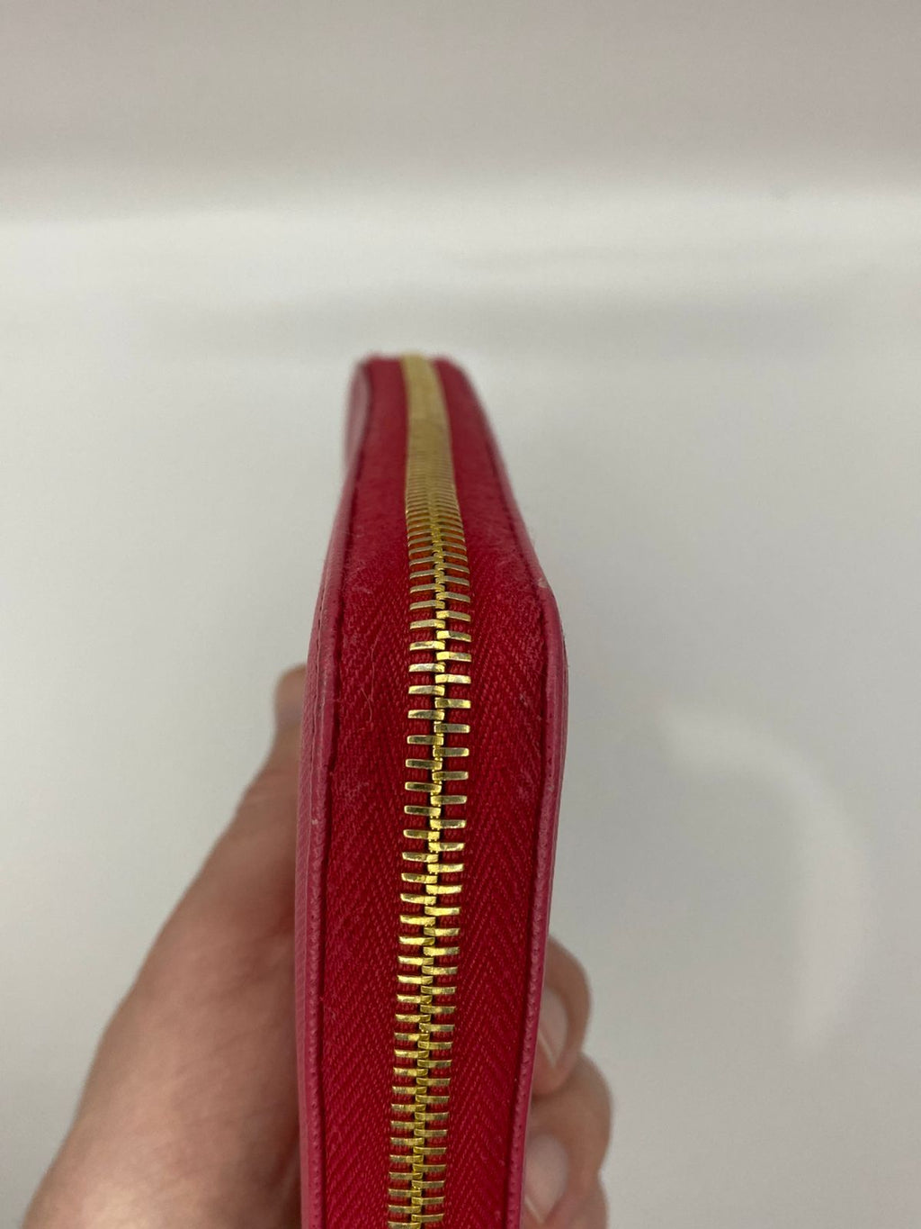 PRADA Saffiano Zip Around Long Wallet
