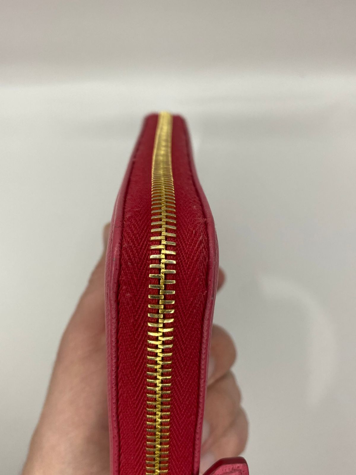 PRADA Saffiano Zip Around Long Wallet