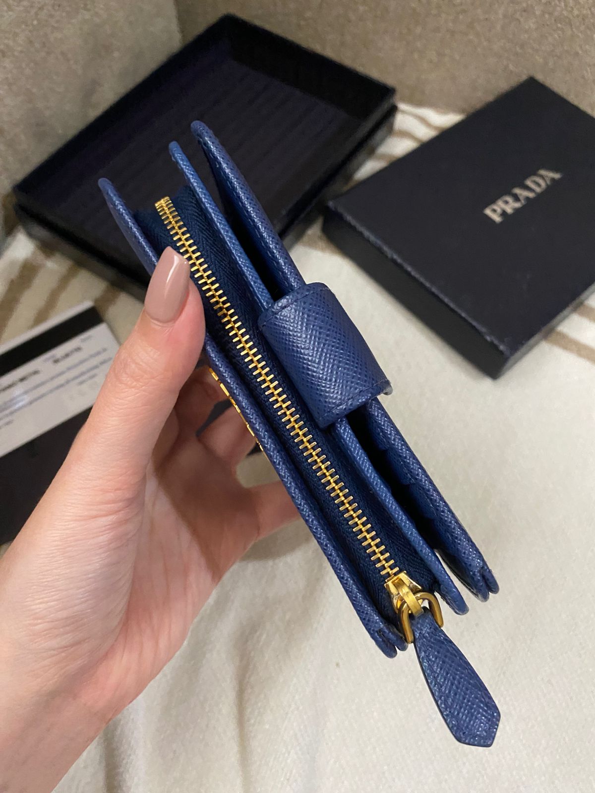 PRADA Saffiano Bi Fold Wallet