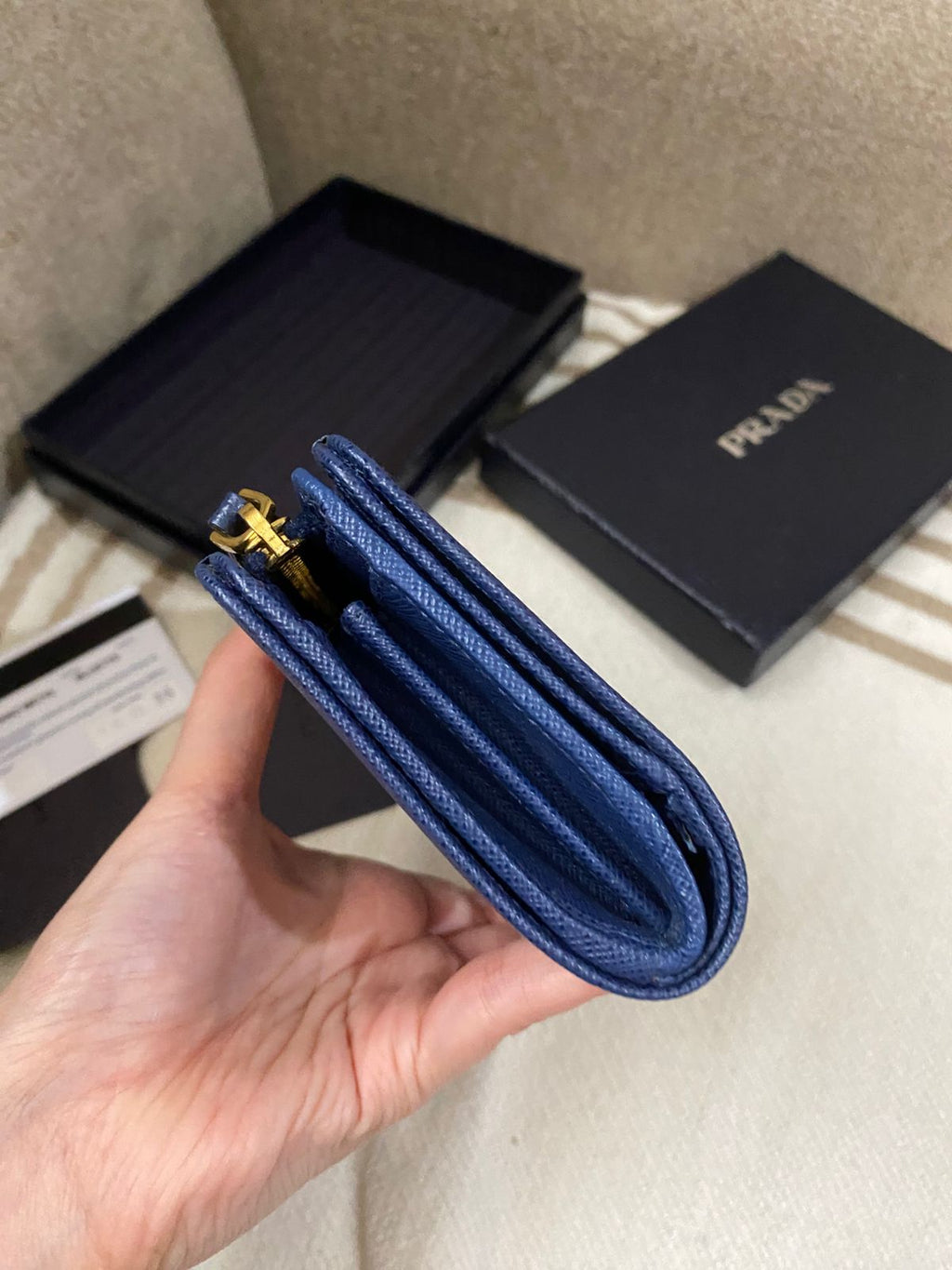 PRADA Saffiano Bi Fold Wallet