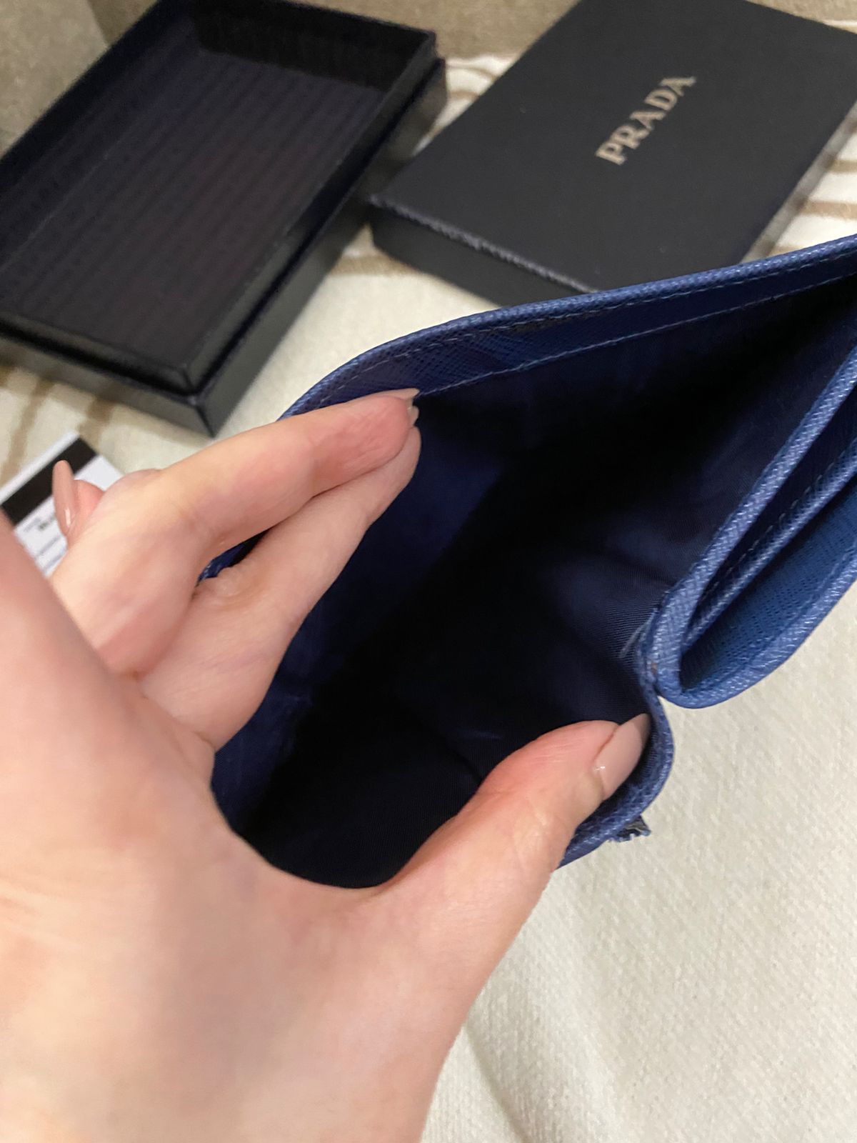 PRADA Saffiano Bi Fold Wallet