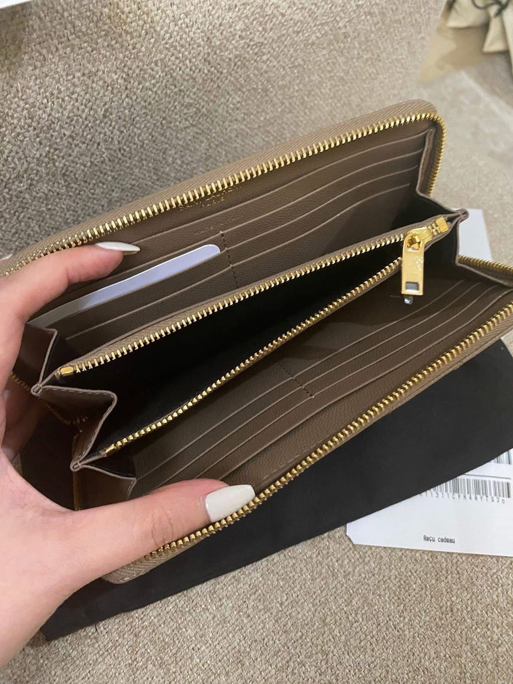 Yves Saint Laurent Zip Around Long Wallet