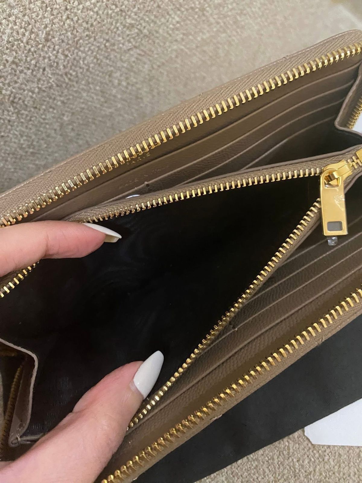 Yves Saint Laurent Zip Around Long Wallet
