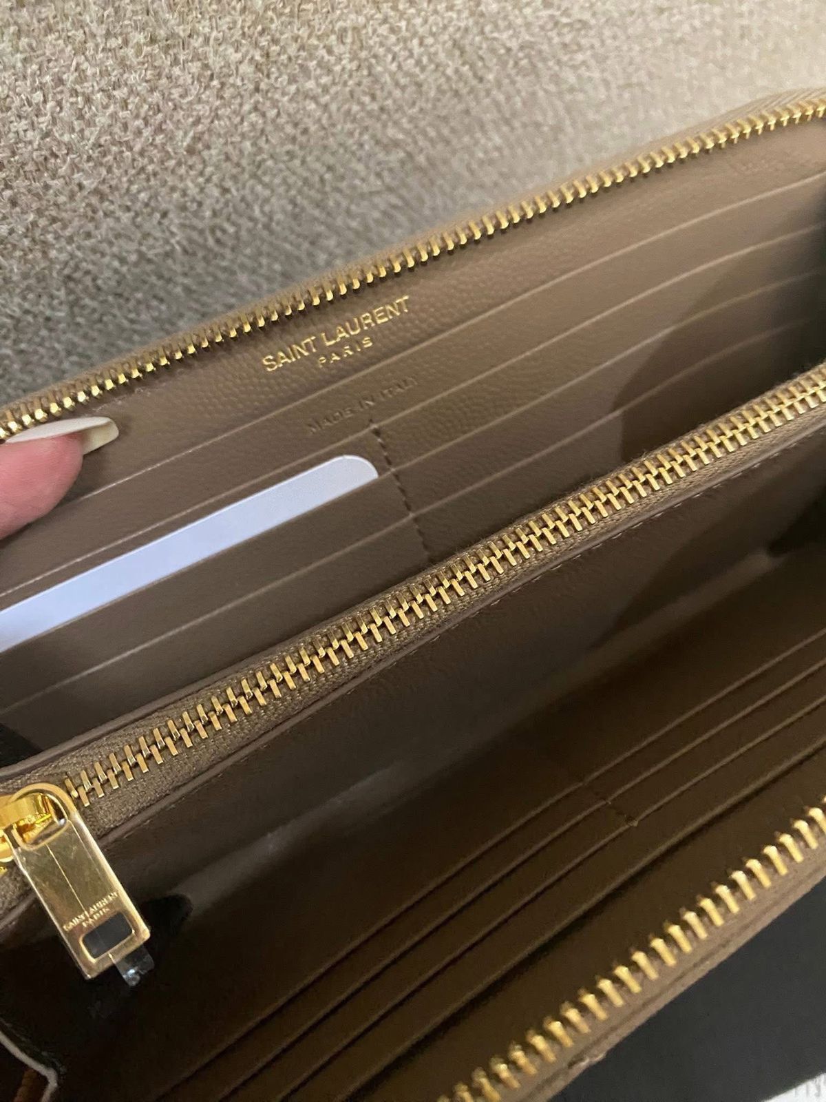 Yves Saint Laurent Zip Around Long Wallet