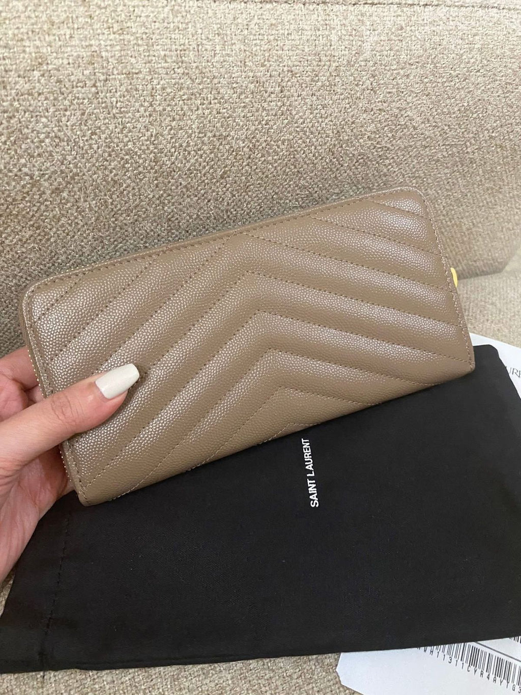 Yves Saint Laurent Zip Around Long Wallet