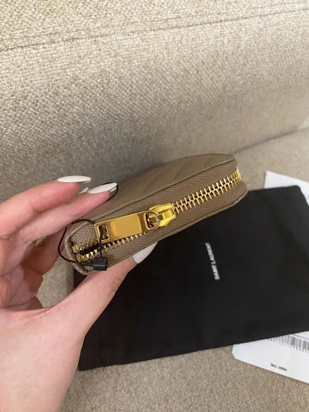 Yves Saint Laurent Zip Around Long Wallet