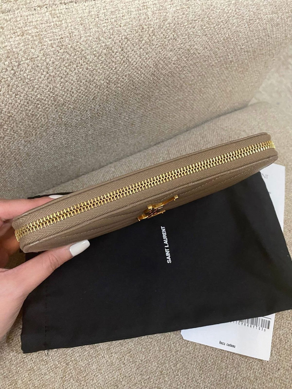 Yves Saint Laurent Zip Around Long Wallet