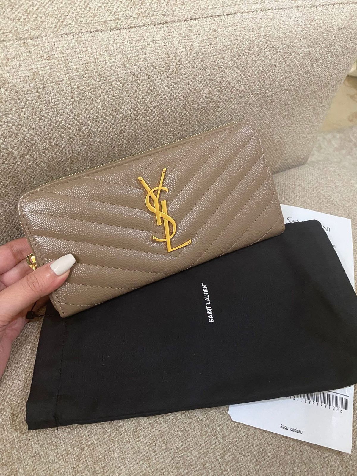Yves Saint Laurent Zip Around Long Wallet