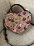 COACH Heart Cherry Crossbody Bag