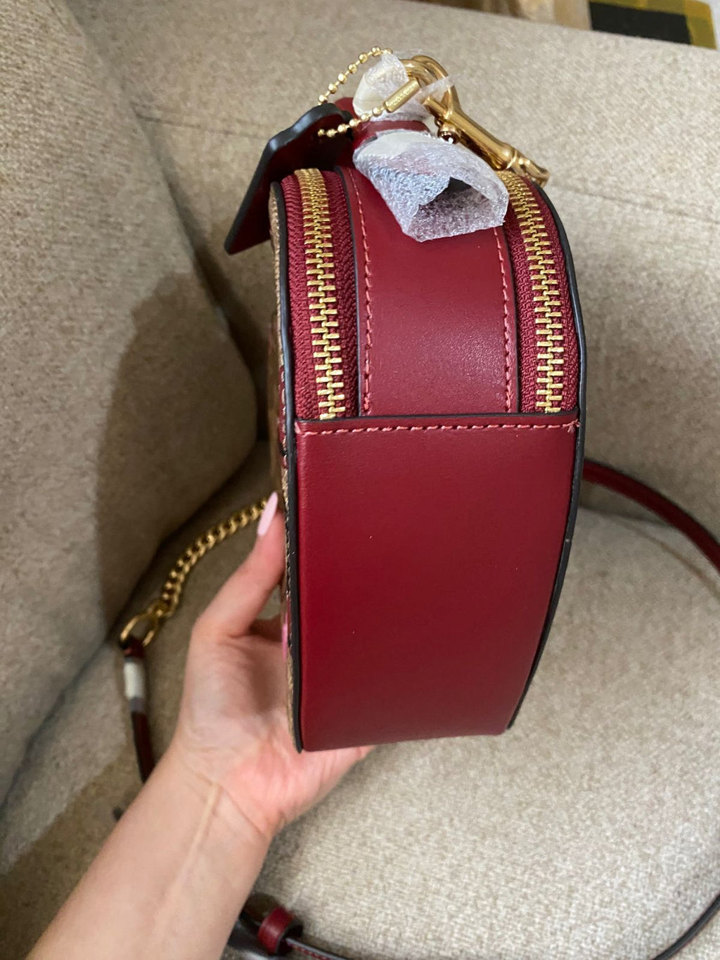 COACH Heart Cherry Crossbody Bag
