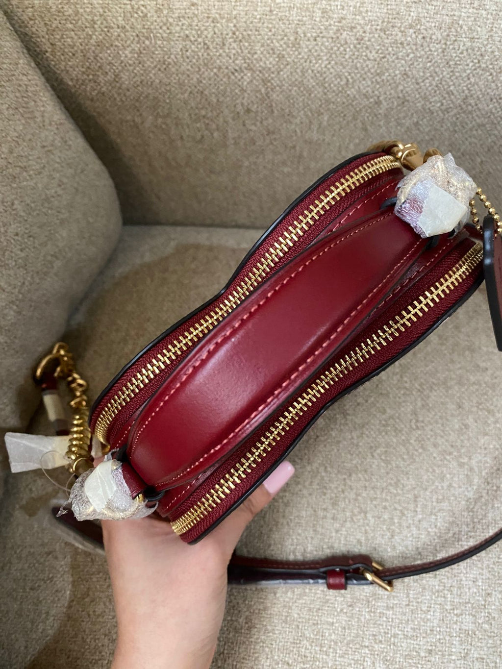 COACH Heart Cherry Crossbody Bag