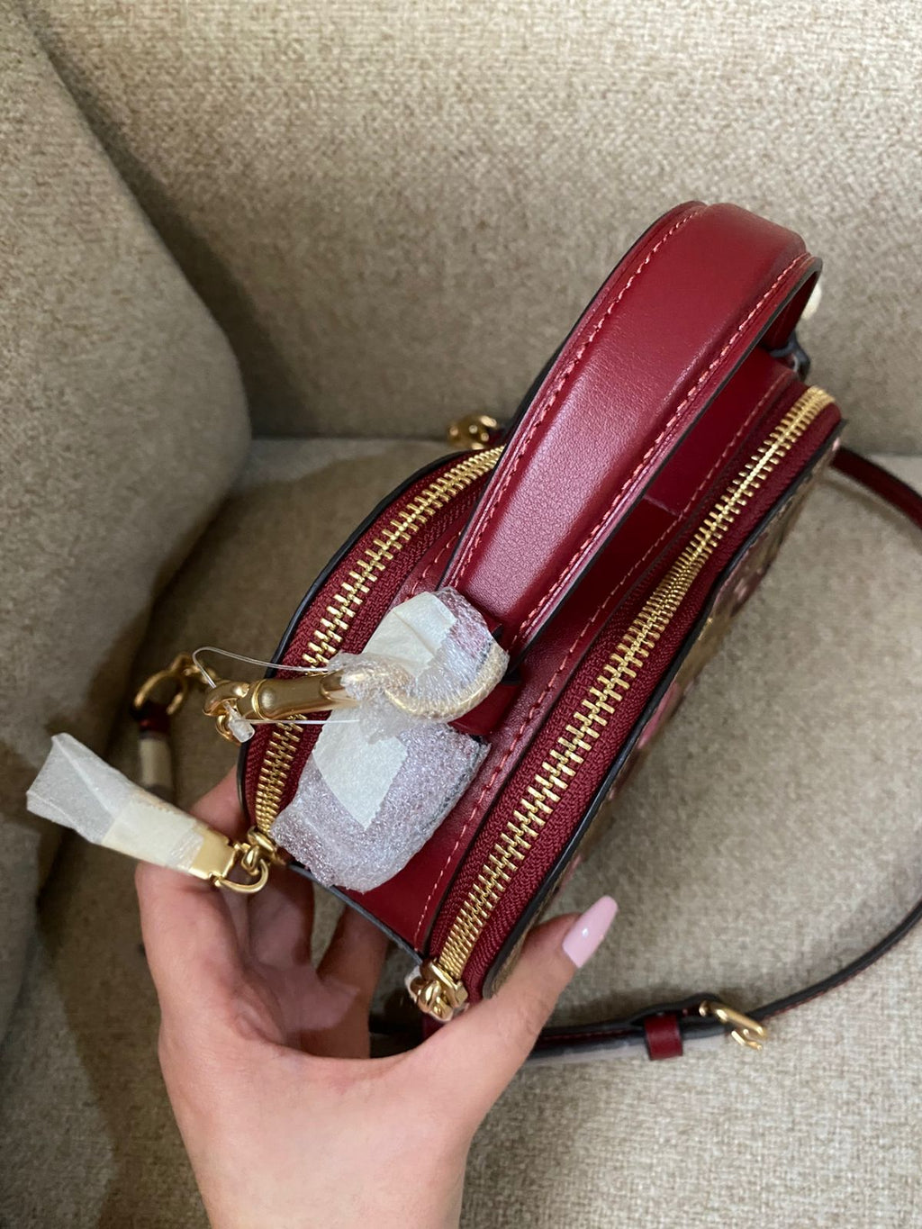 COACH Heart Cherry Crossbody Bag