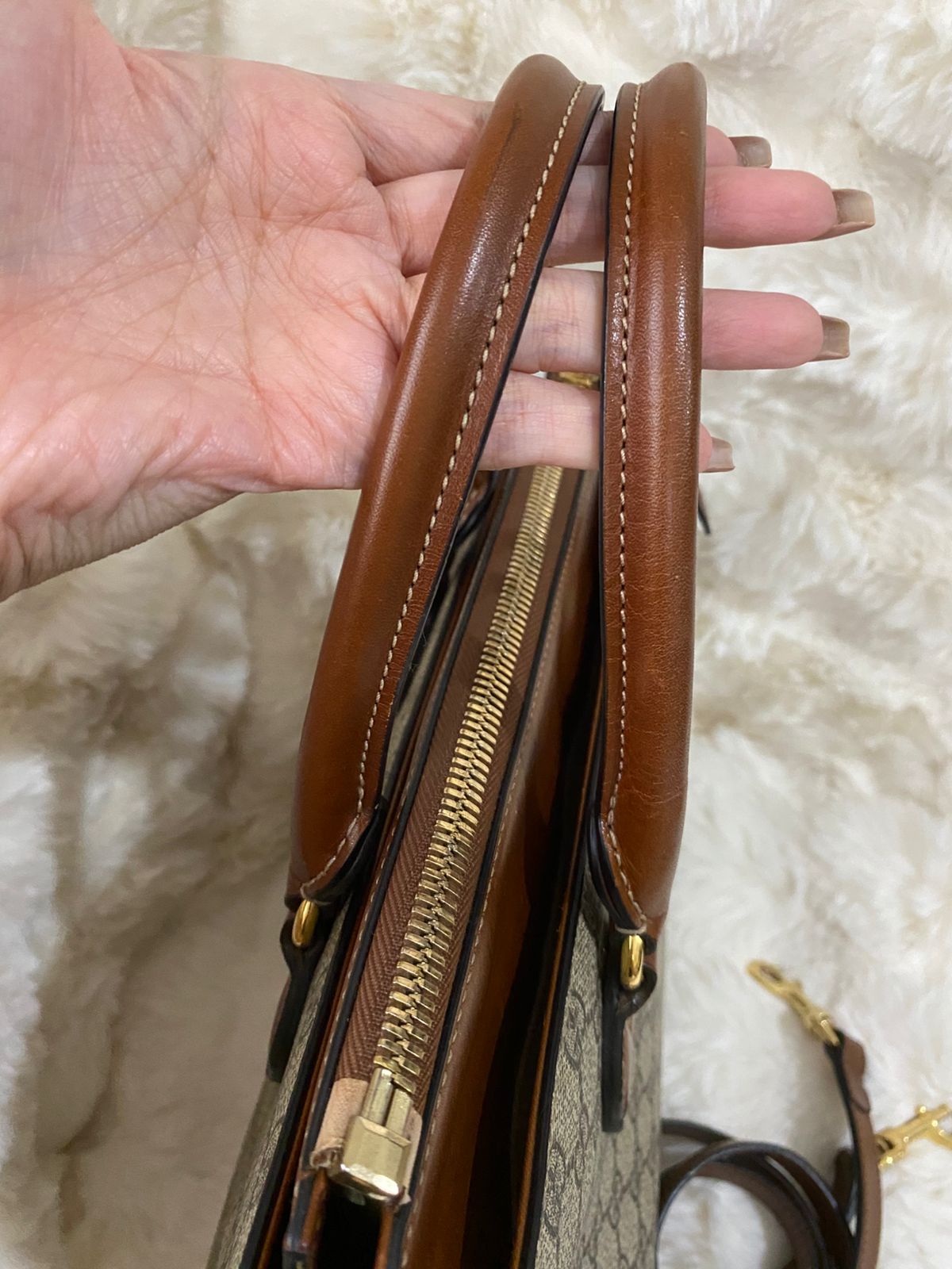 GUCCI  GG Supreme Linea A Satchel Bag