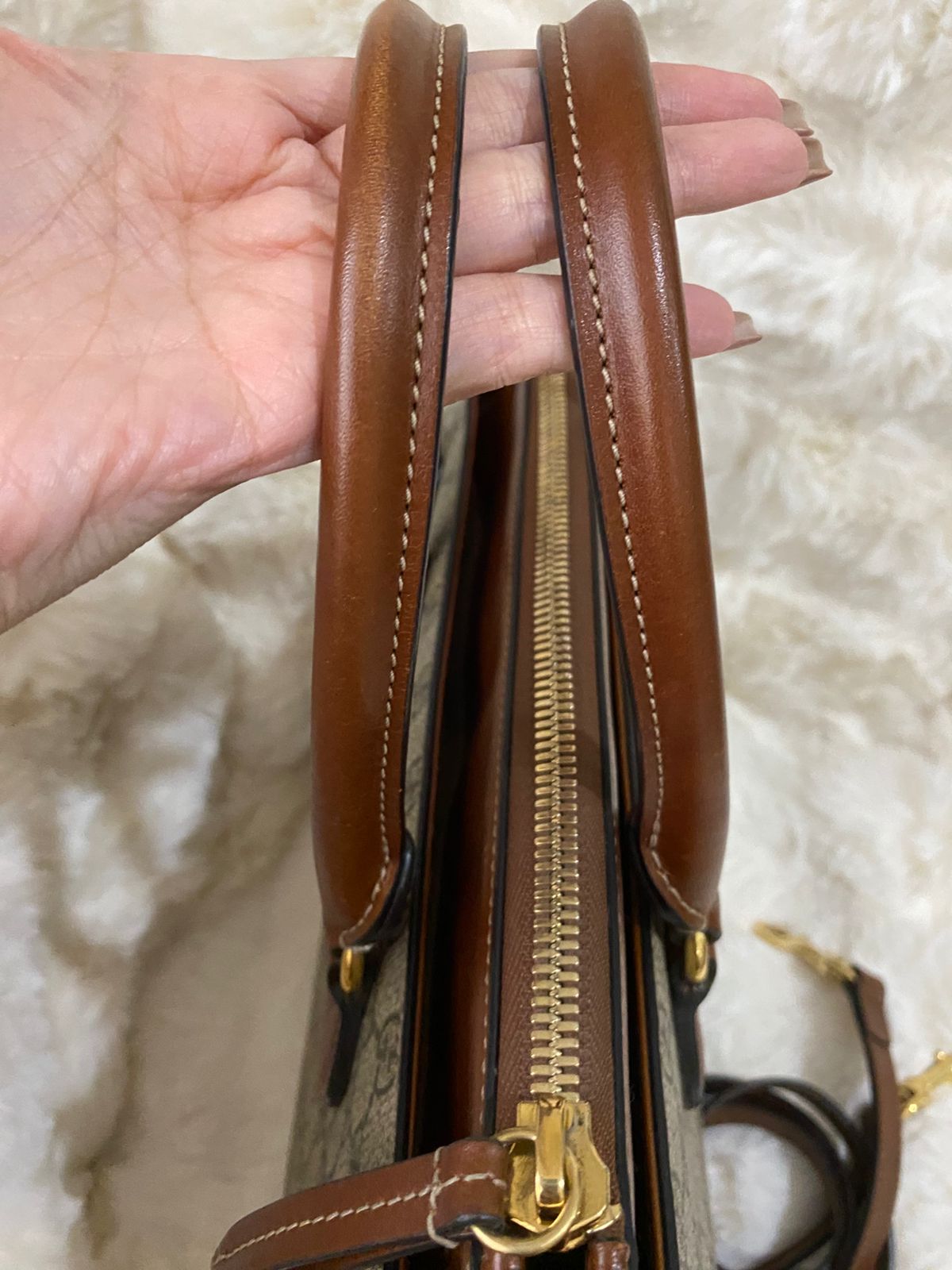 GUCCI  GG Supreme Linea A Satchel Bag