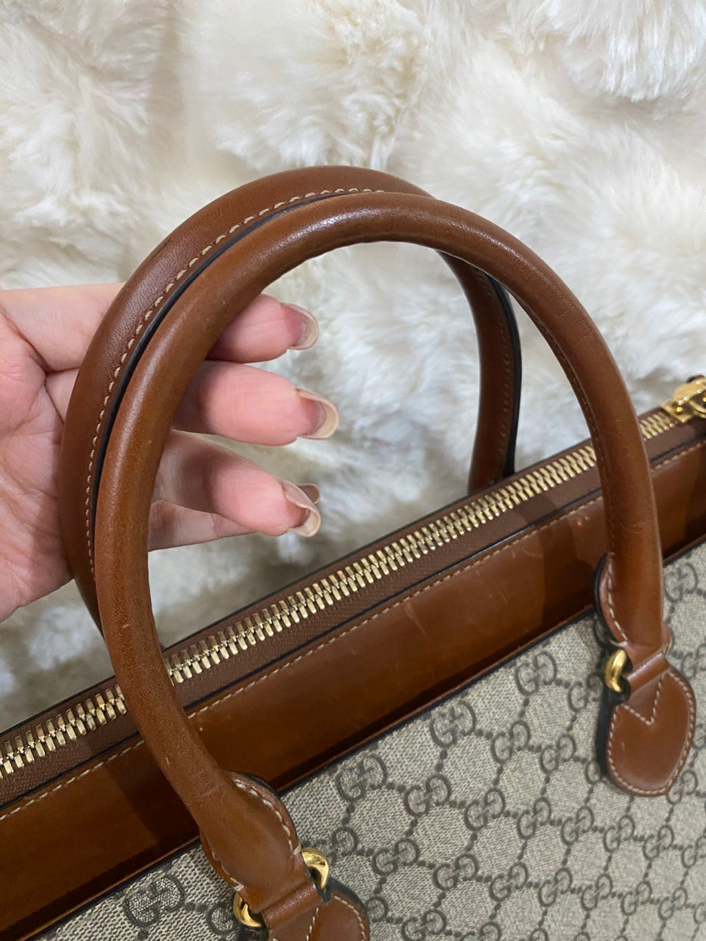 GUCCI  GG Supreme Linea A Satchel Bag