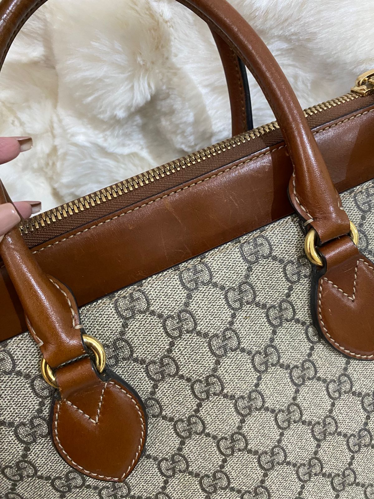 GUCCI  GG Supreme Linea A Satchel Bag