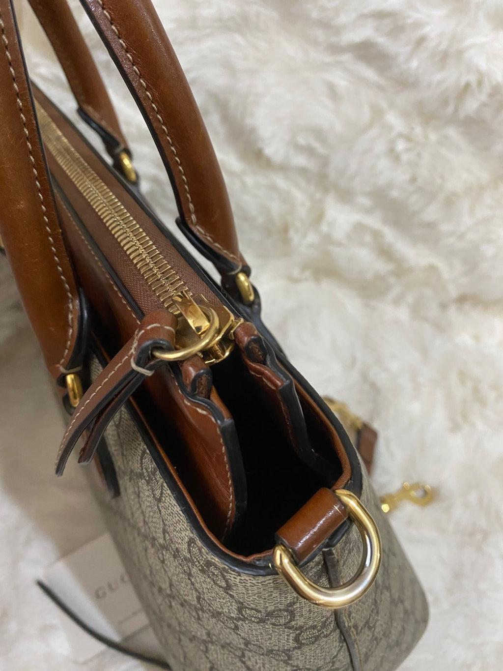 GUCCI  GG Supreme Linea A Satchel Bag