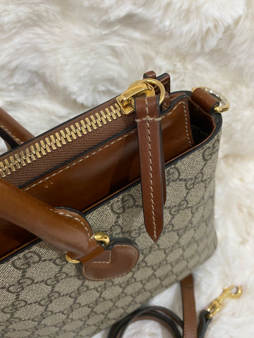 GUCCI  GG Supreme Linea A Satchel Bag