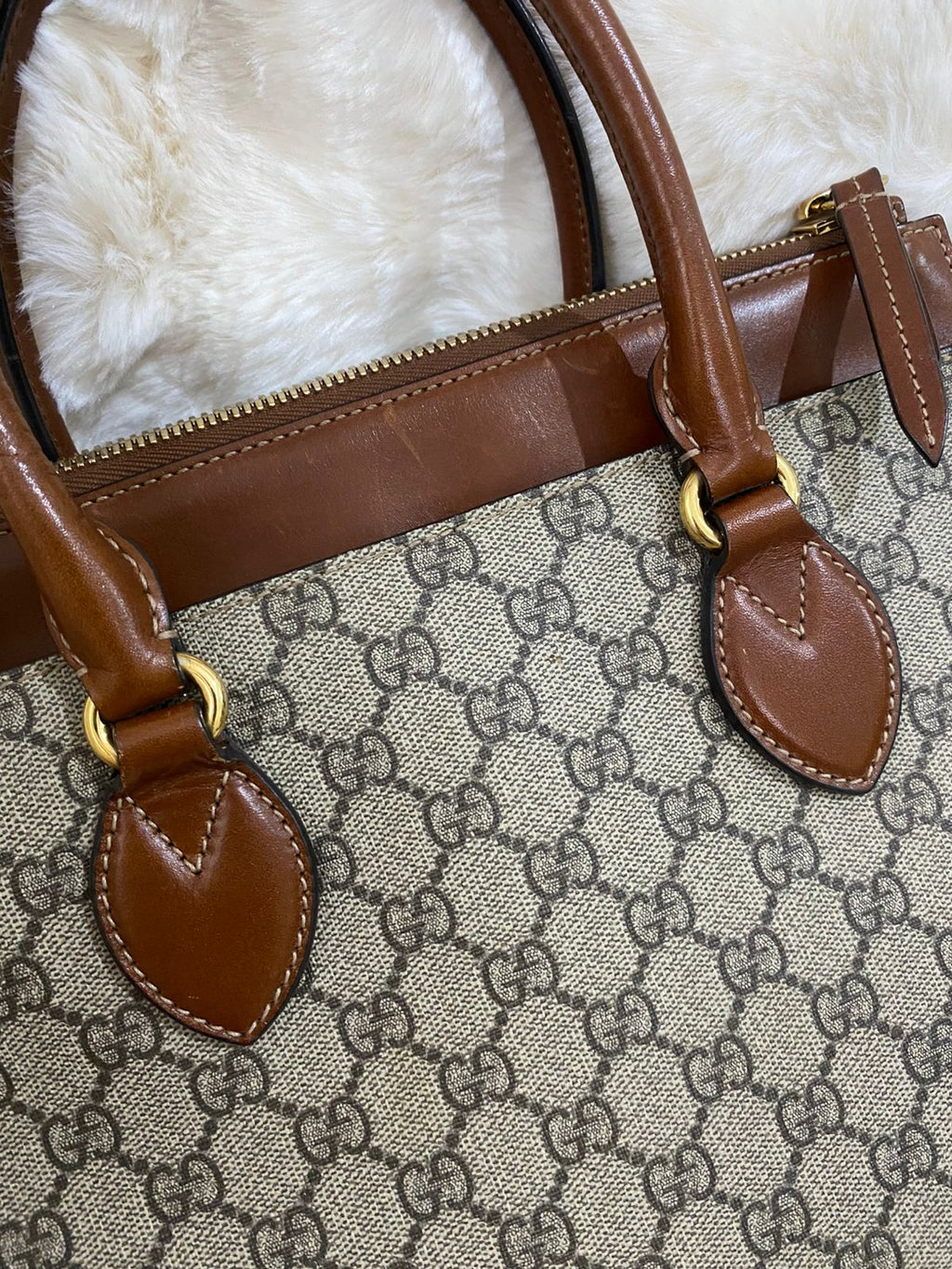 GUCCI  GG Supreme Linea A Satchel Bag