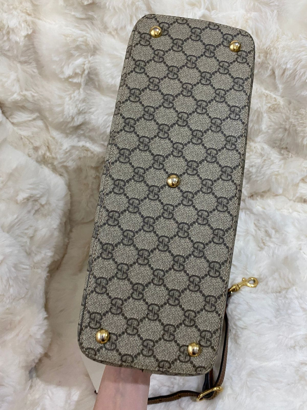 GUCCI  GG Supreme Linea A Satchel Bag