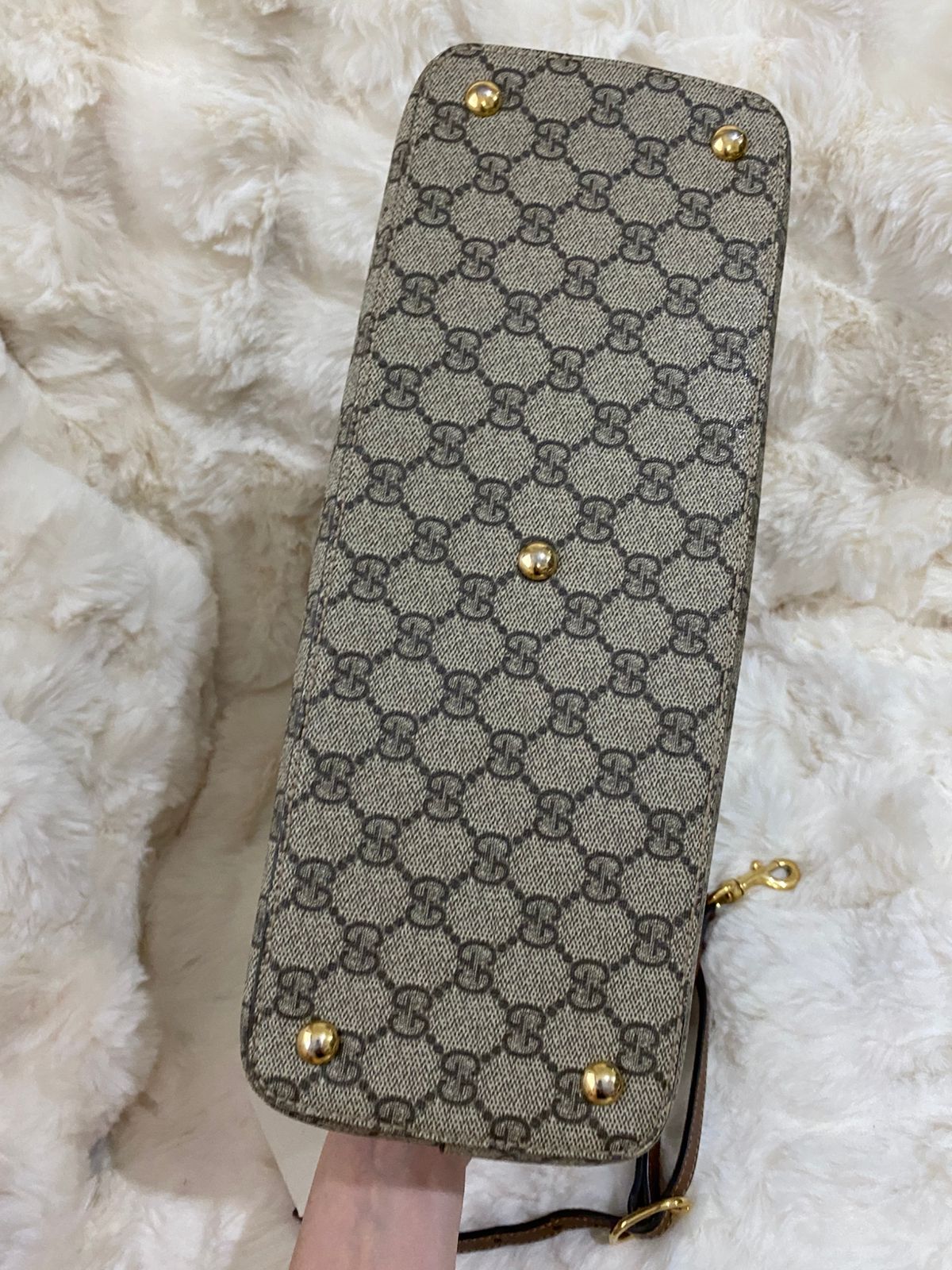 GUCCI  GG Supreme Linea A Satchel Bag