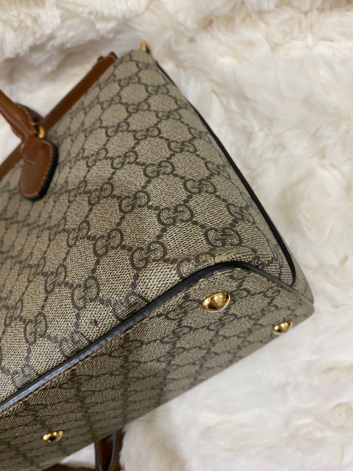 GUCCI  GG Supreme Linea A Satchel Bag