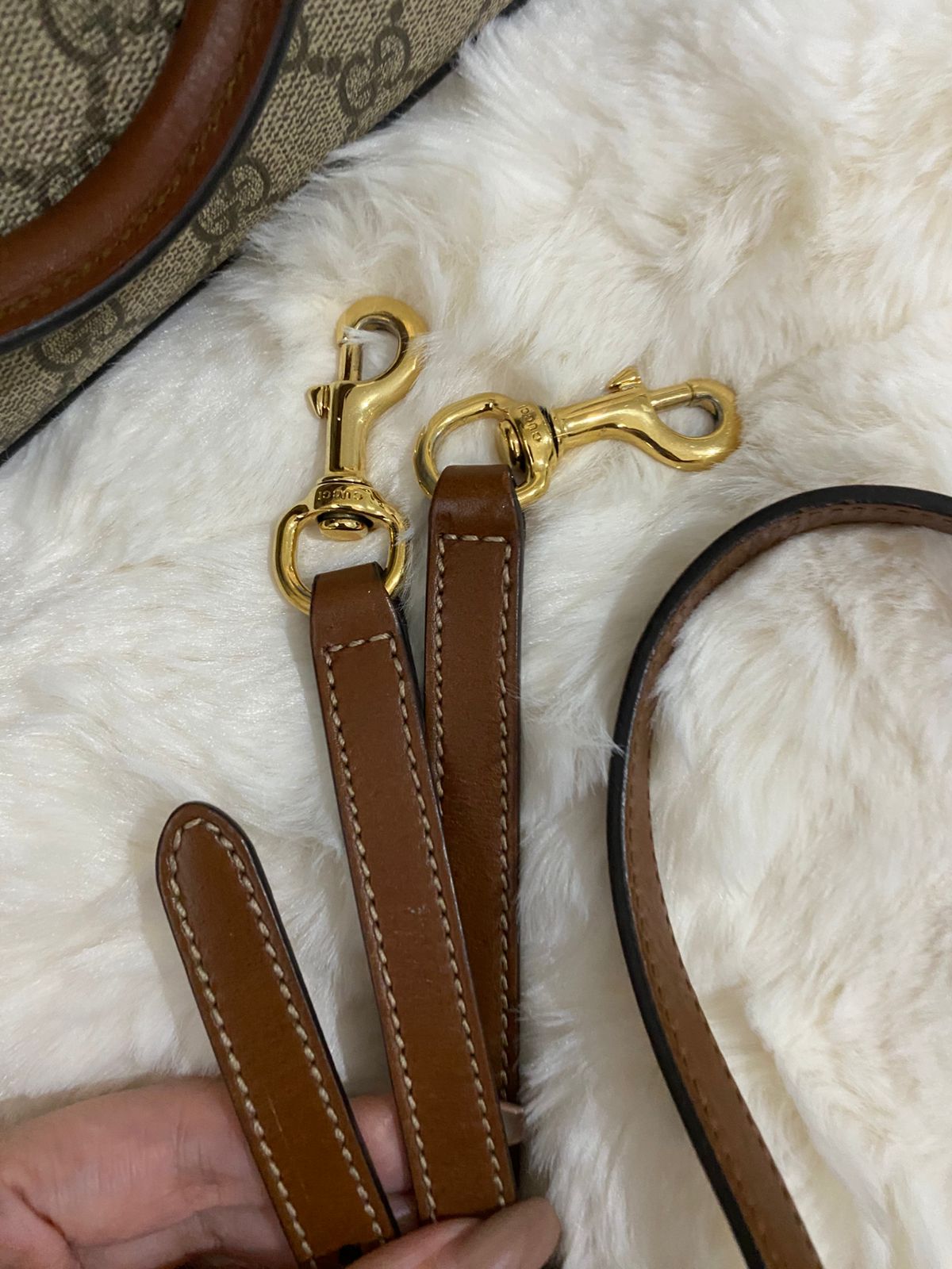 GUCCI  GG Supreme Linea A Satchel Bag