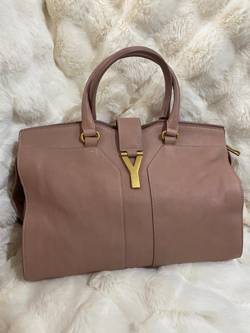 Yves Saint Laurent Y Cabas Chyc Old Rose Handbag