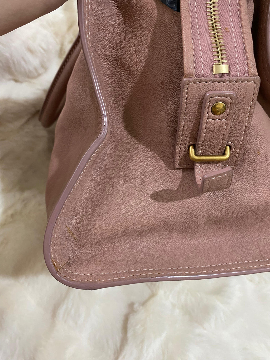 Yves Saint Laurent Y Cabas Chyc Old Rose Handbag