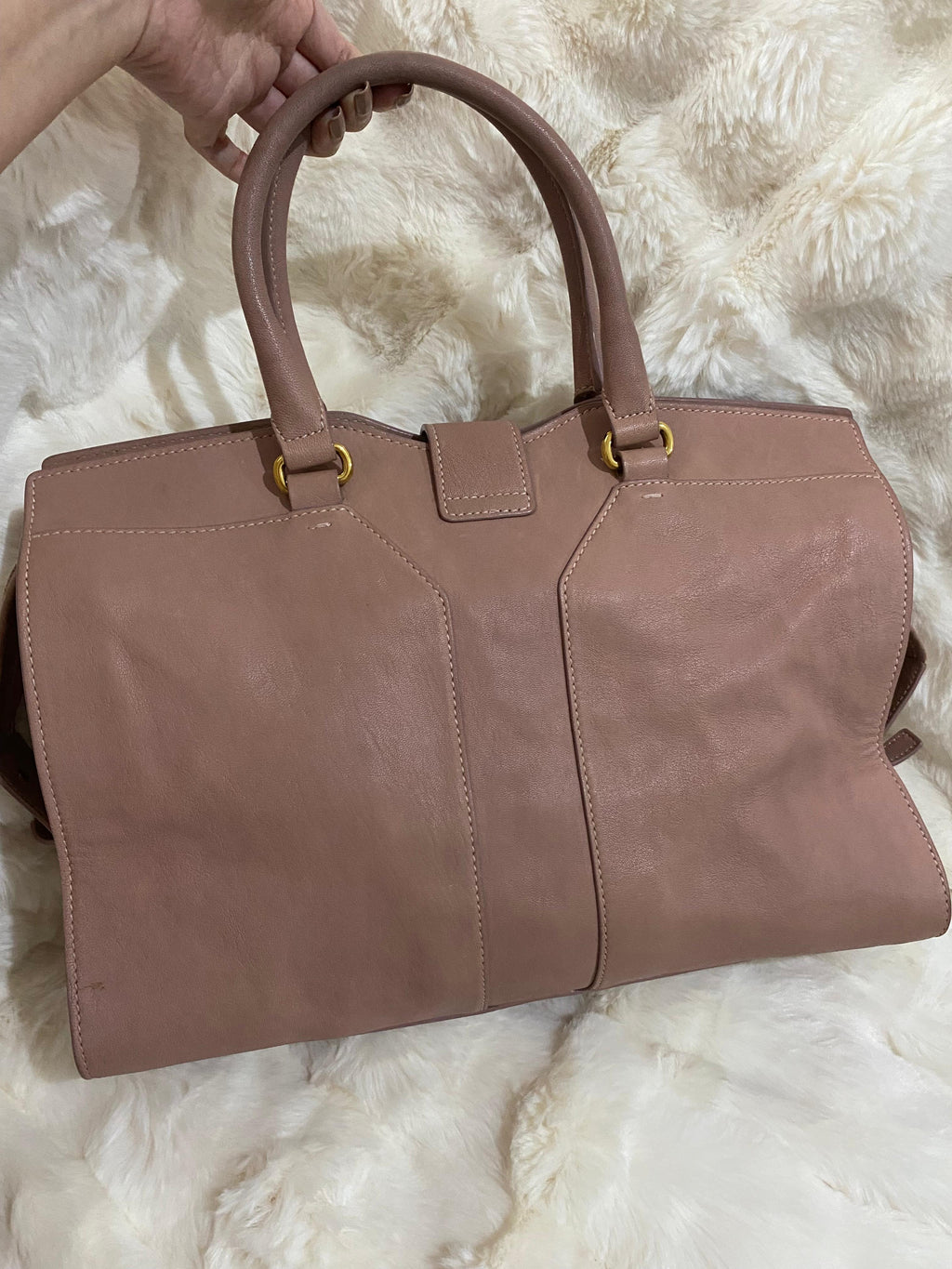 Yves Saint Laurent Y Cabas Chyc Old Rose Handbag