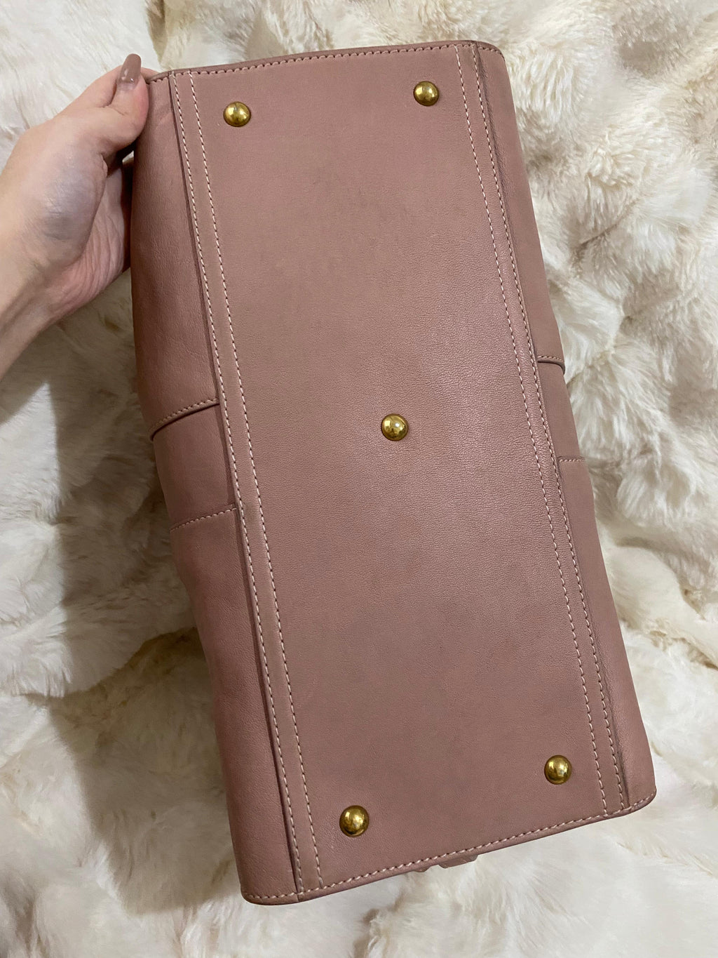 Yves Saint Laurent Y Cabas Chyc Old Rose Handbag