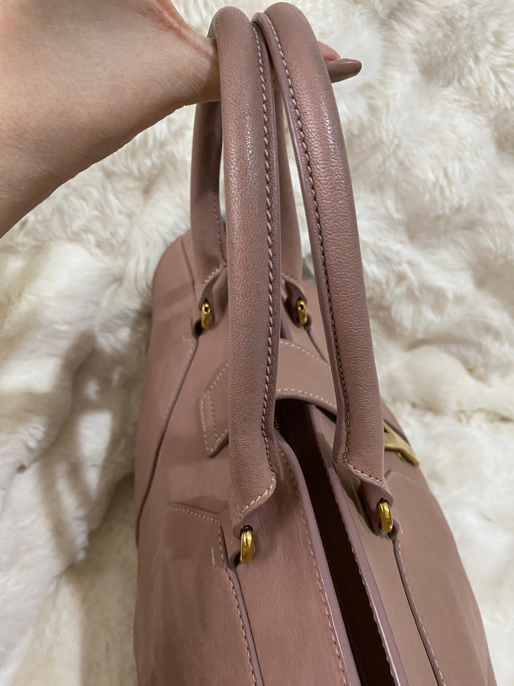 Yves Saint Laurent Y Cabas Chyc Old Rose Handbag