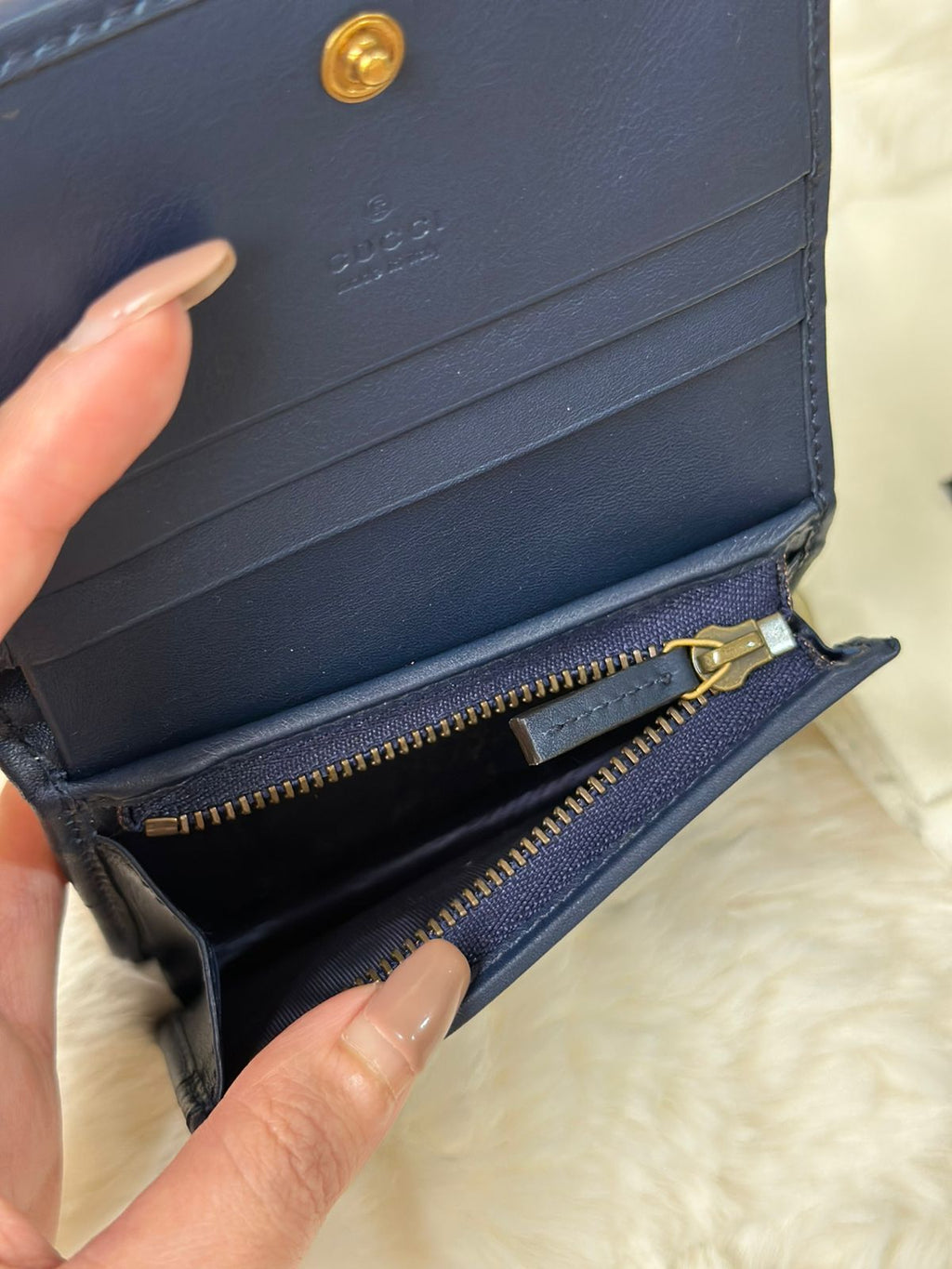 GUCCI Multicolor Flora Print Zumi Canvas Wallet