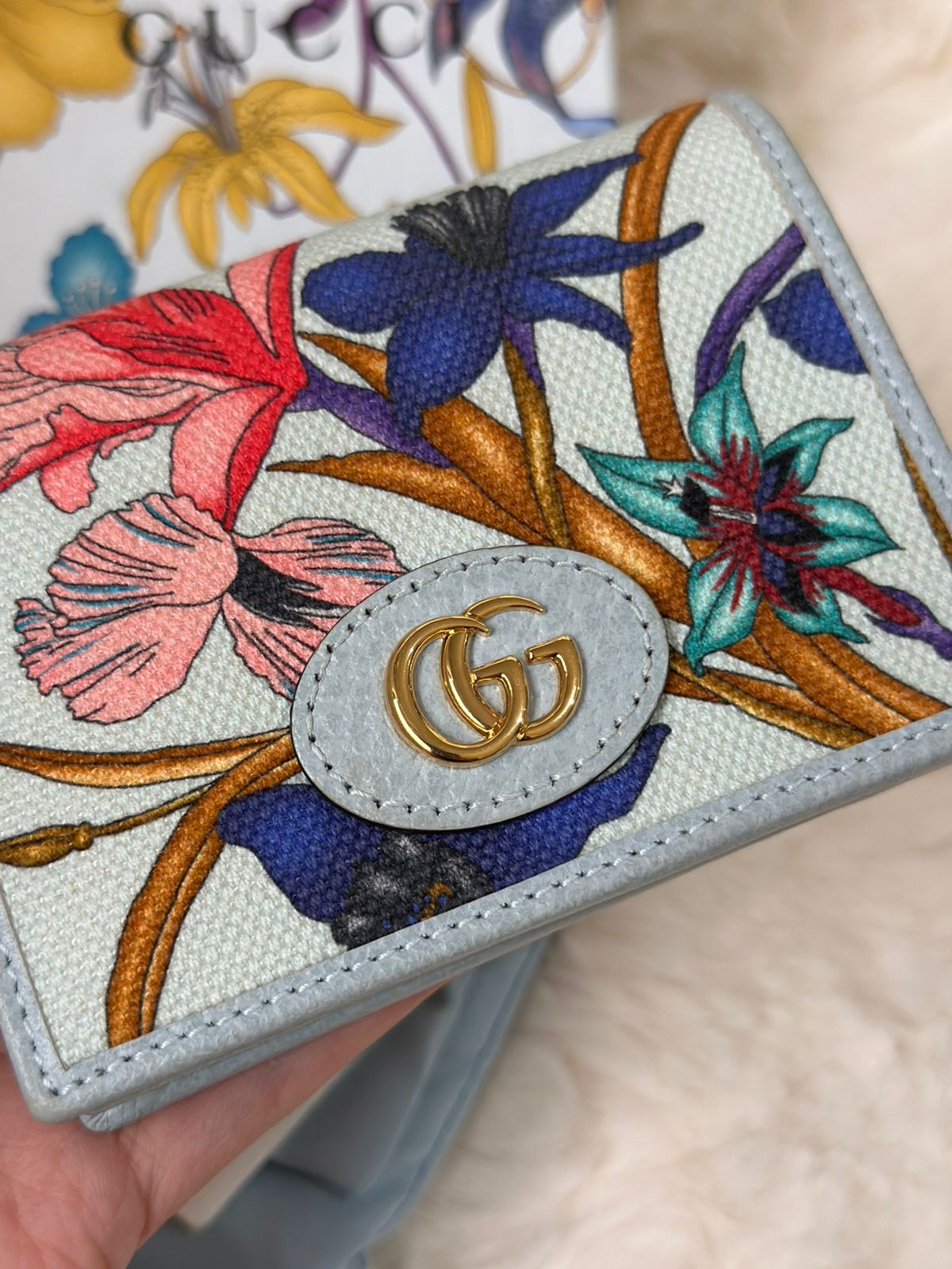 GUCCI GG Marmont Flora Limited Edition Bi Fold Wallet