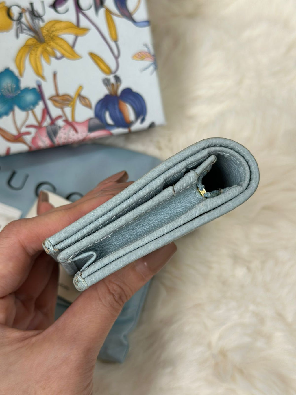 GUCCI GG Marmont Flora Limited Edition Bi Fold Wallet