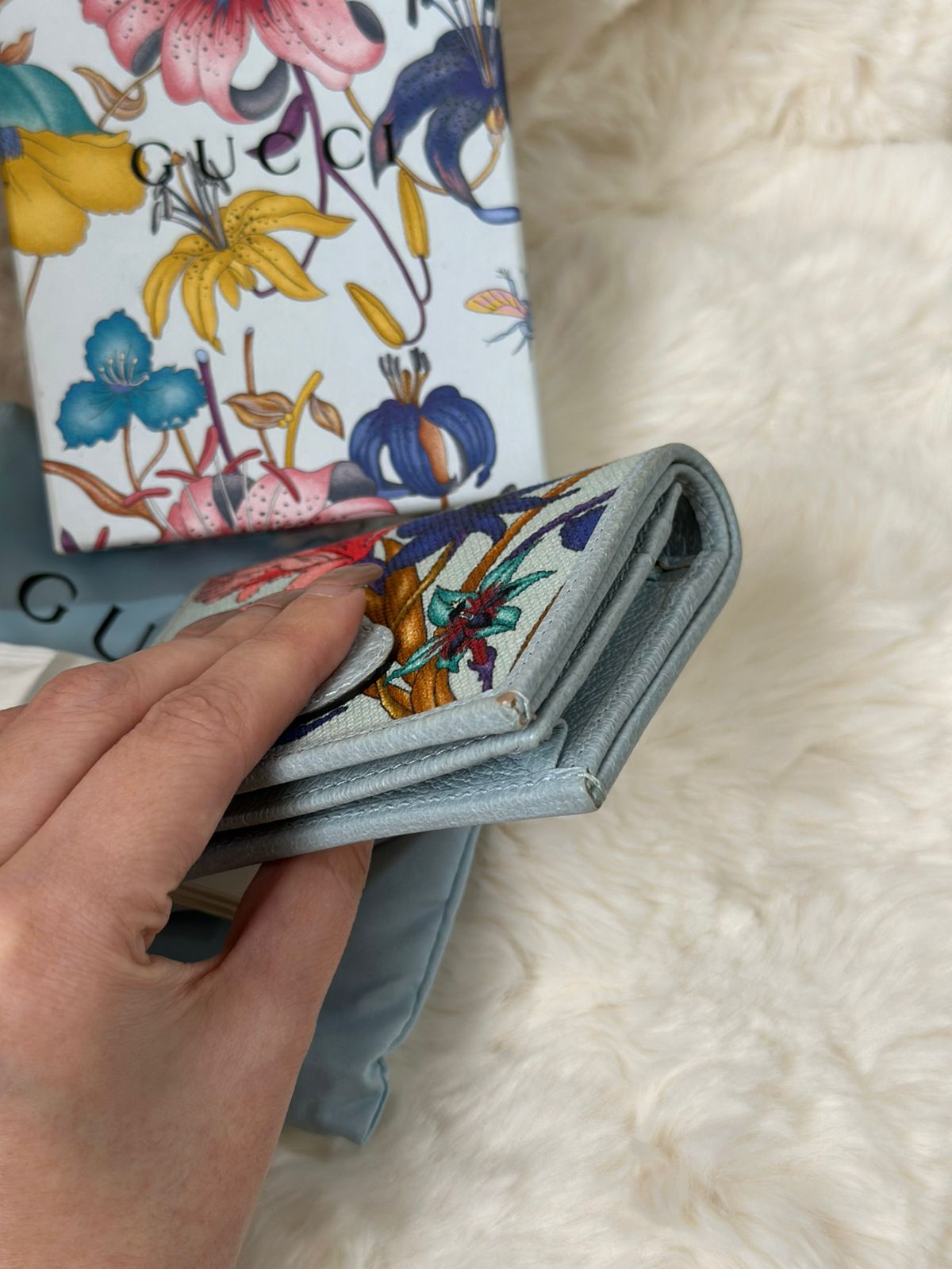 GUCCI GG Marmont Flora Limited Edition Bi Fold Wallet