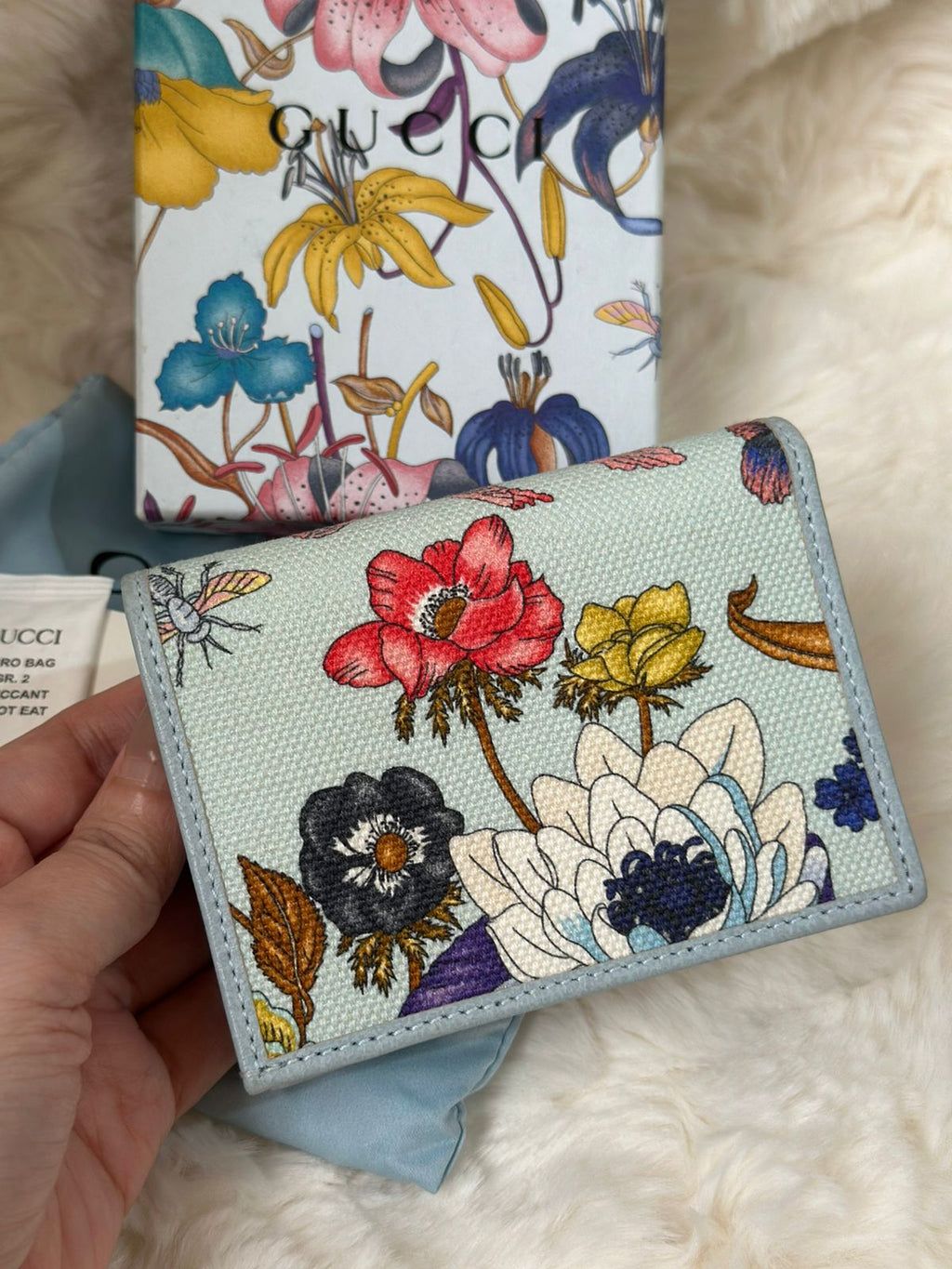 GUCCI GG Marmont Flora Limited Edition Bi Fold Wallet