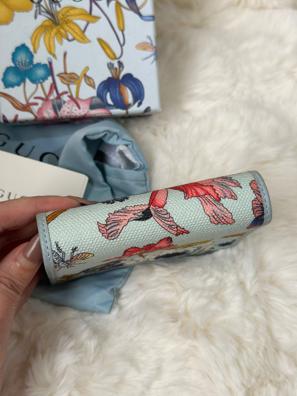 GUCCI GG Marmont Flora Limited Edition Bi Fold Wallet