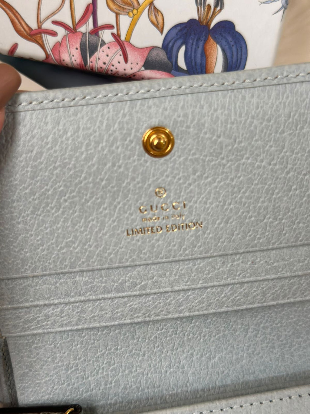 GUCCI GG Marmont Flora Limited Edition Bi Fold Wallet