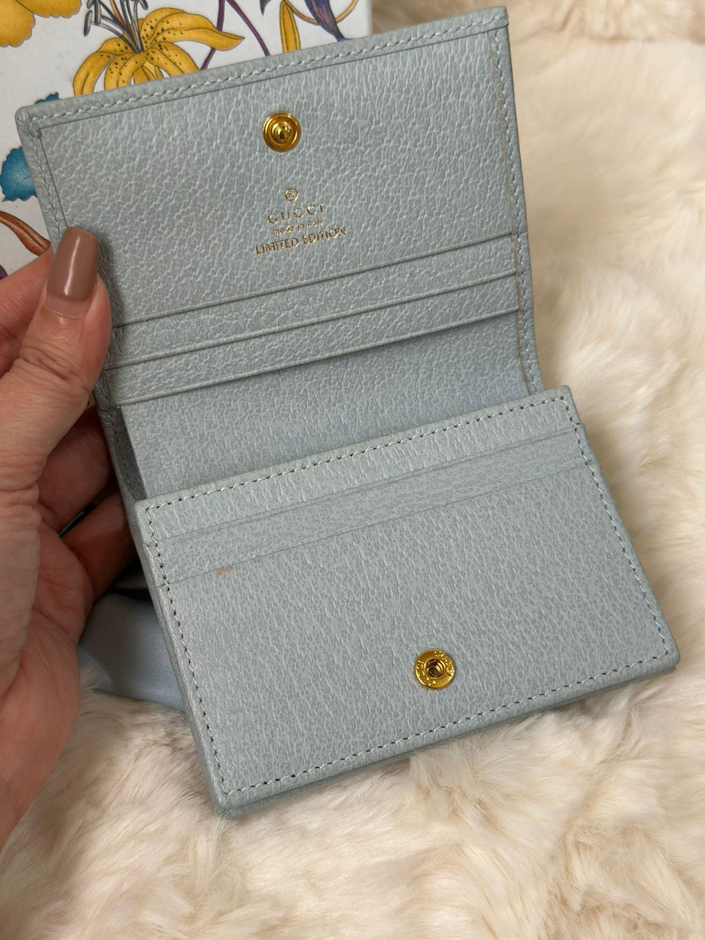 GUCCI GG Marmont Flora Limited Edition Bi Fold Wallet