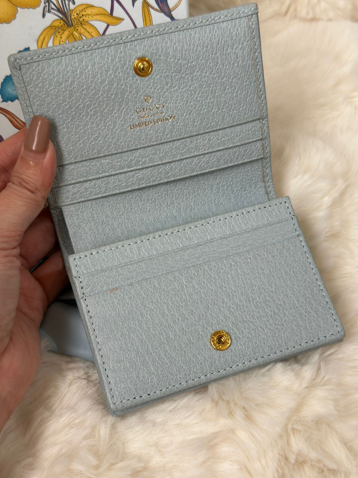 GUCCI GG Marmont Flora Limited Edition Bi Fold Wallet