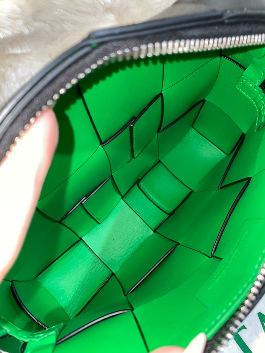 Bottega Veneta Cassette Intrecciato Leather Camera Bag