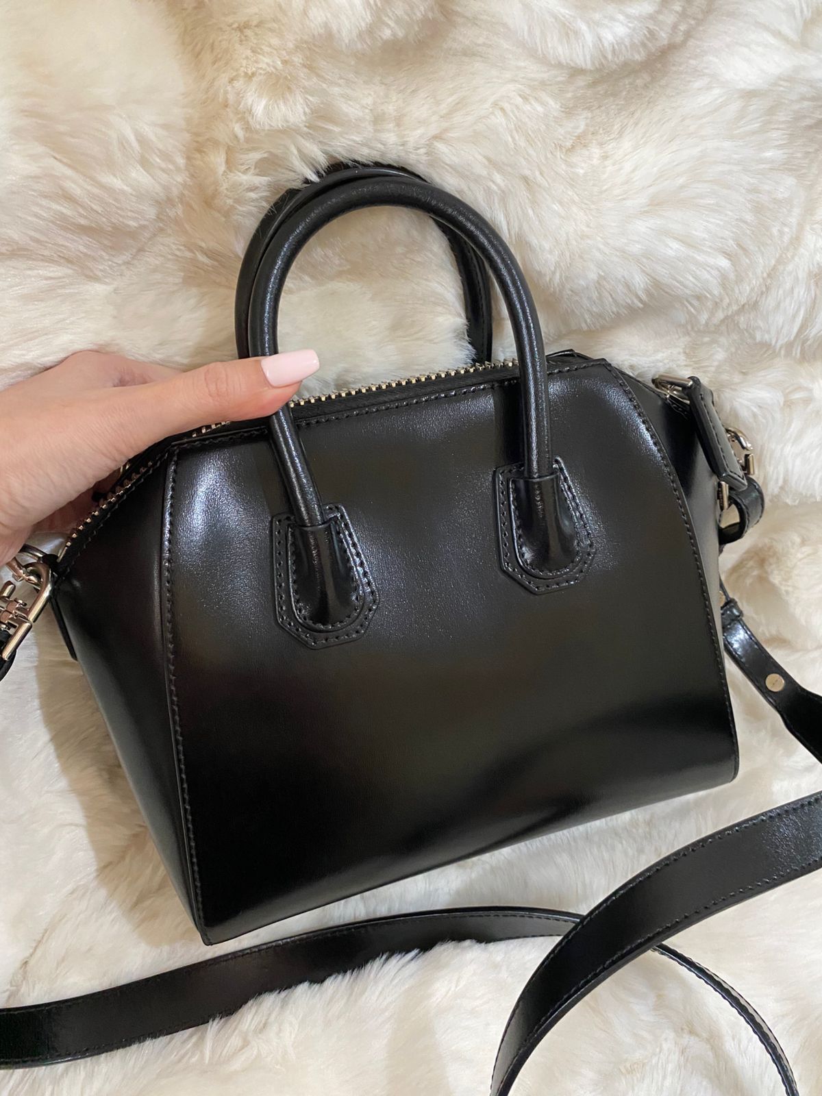 GIVENCHY Antigona Calf Skin Mini Top Handle Bag