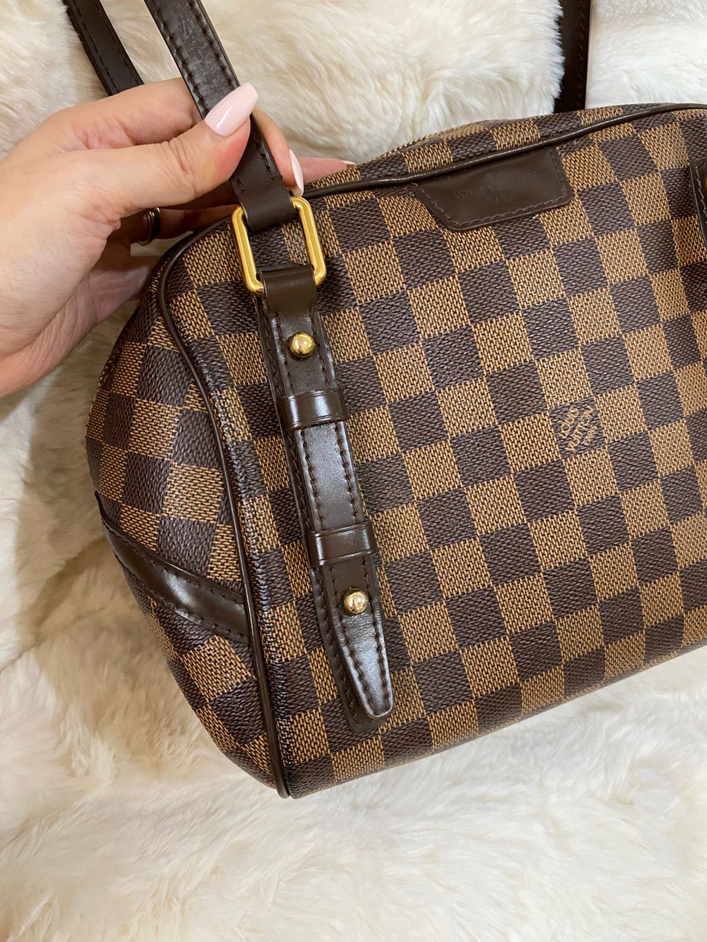 Louis Vuitton Rivington PM Damier Ebene Shoulder Bag