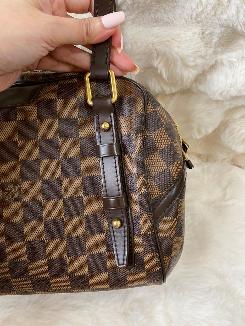 Louis Vuitton Rivington PM Damier Ebene Shoulder Bag