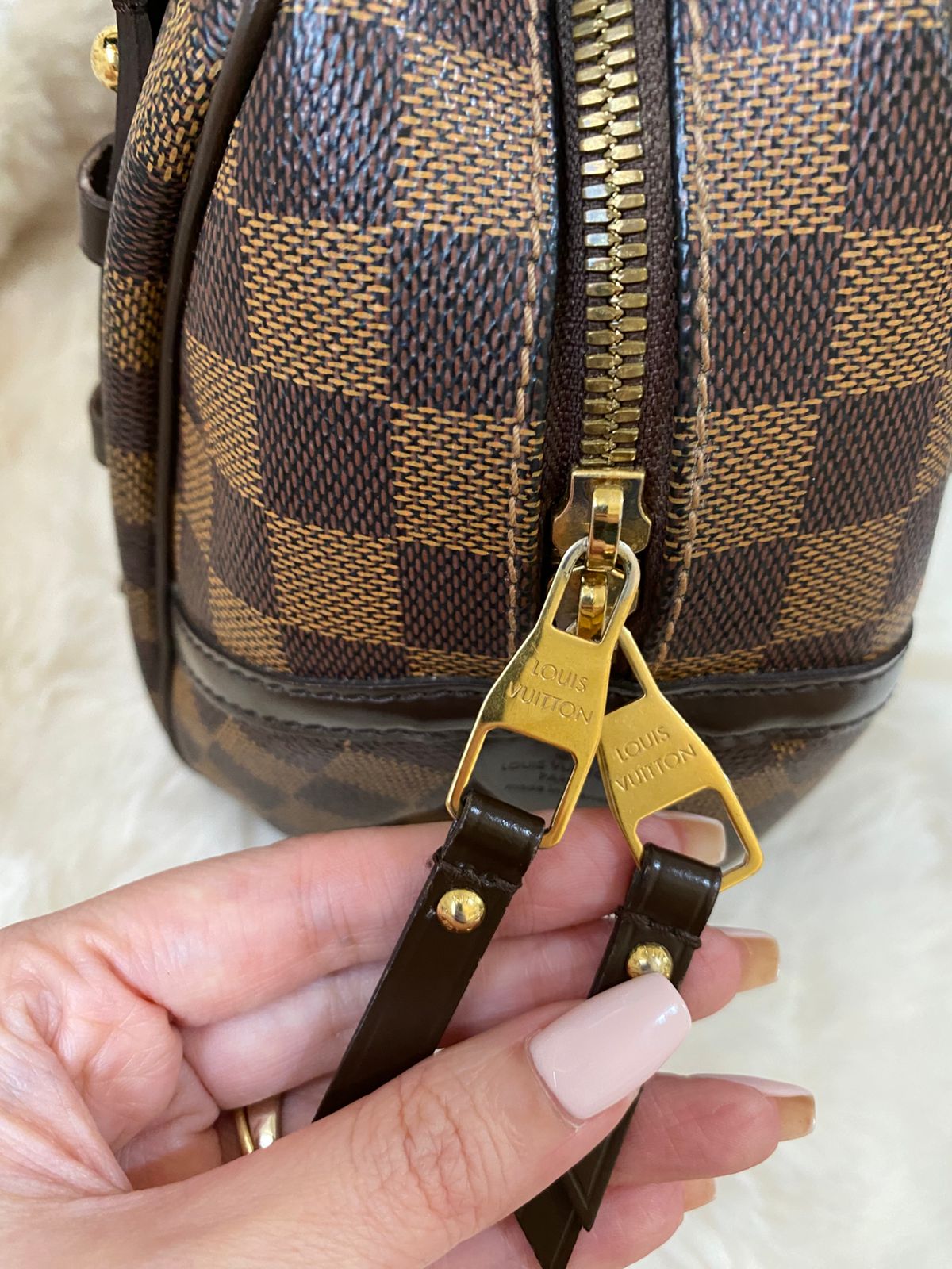 Louis Vuitton Rivington PM Damier Ebene Shoulder Bag