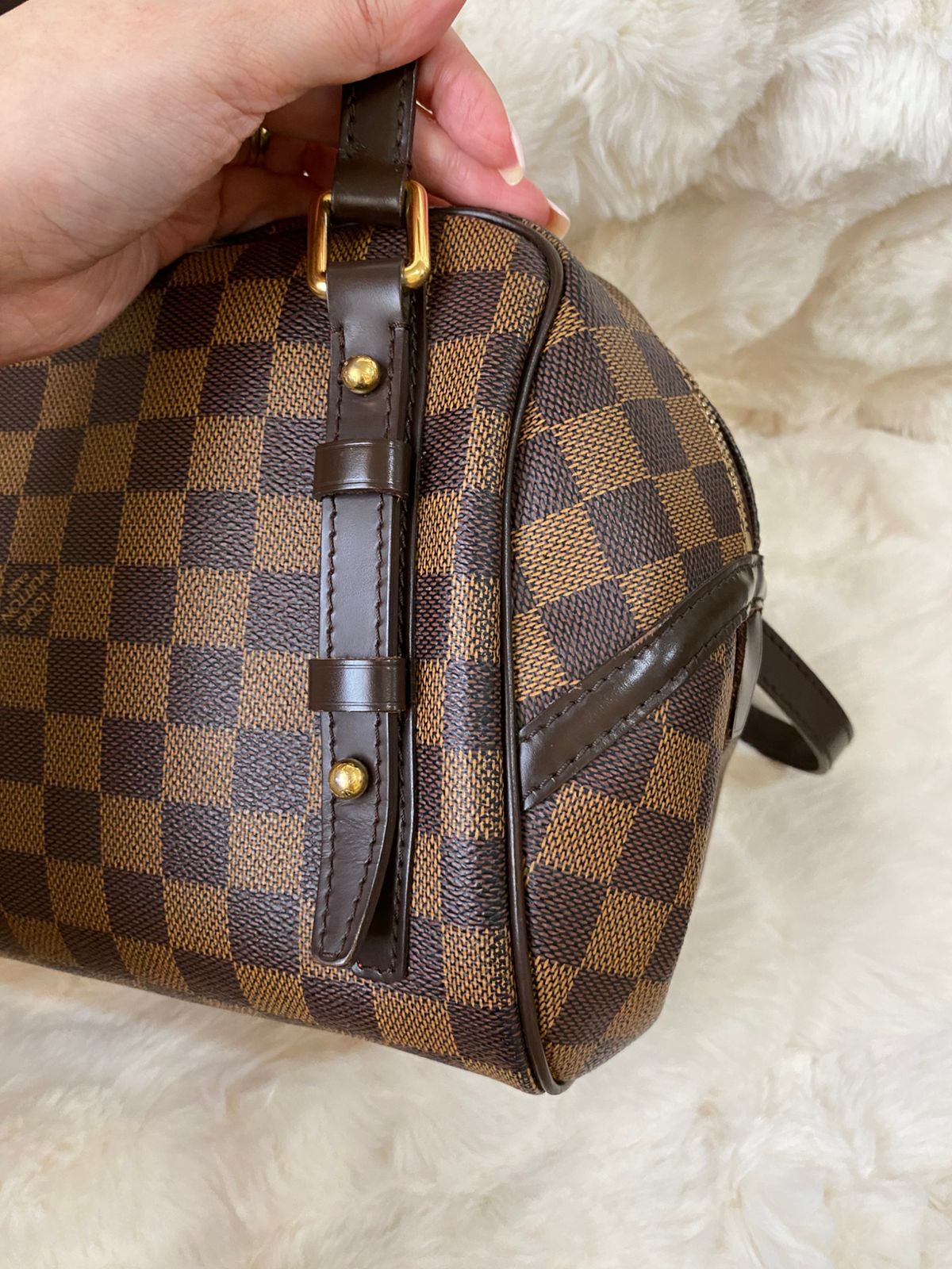 Louis Vuitton Rivington PM Damier Ebene Shoulder Bag