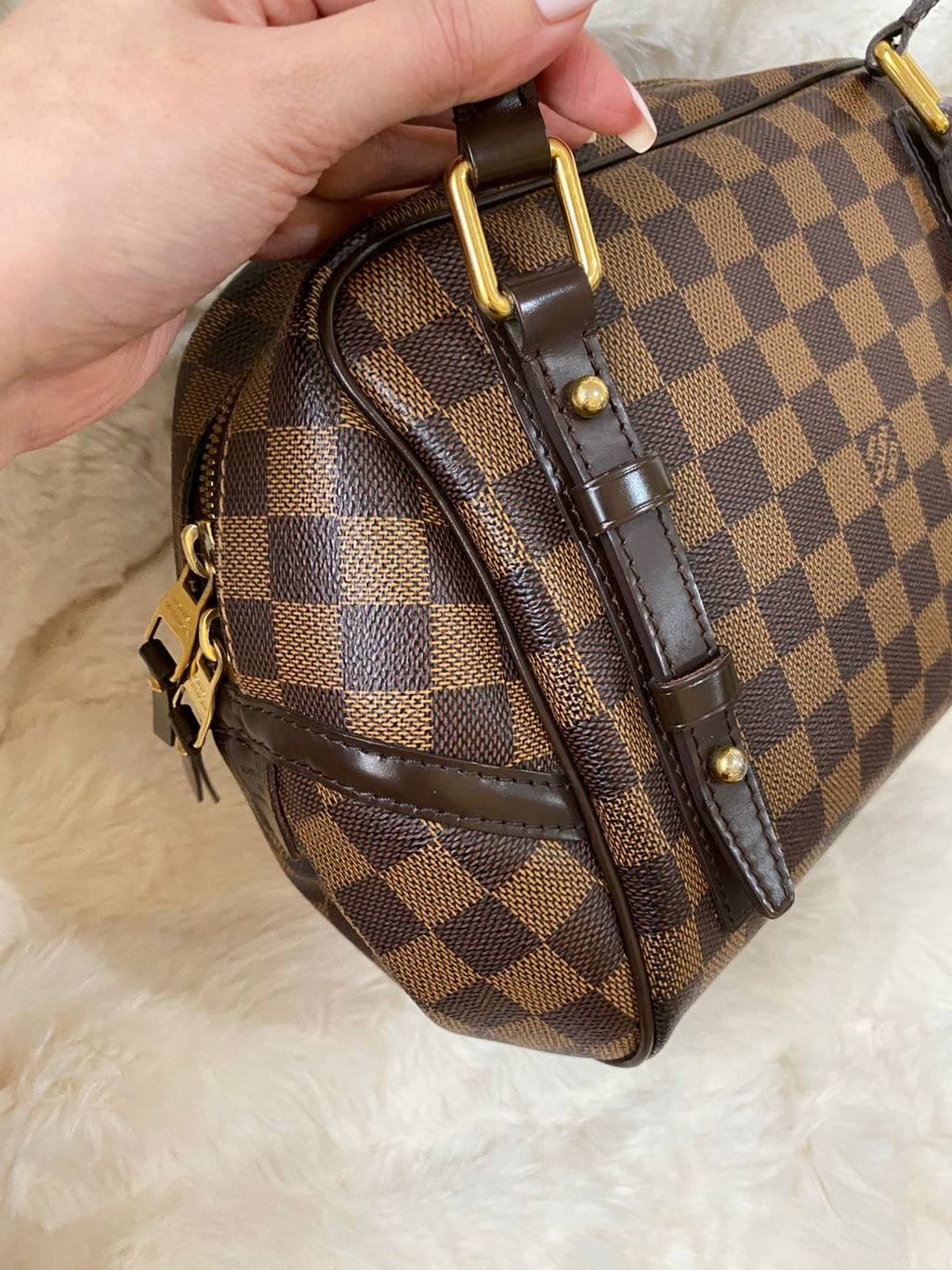 Louis Vuitton Rivington PM Damier Ebene Shoulder Bag