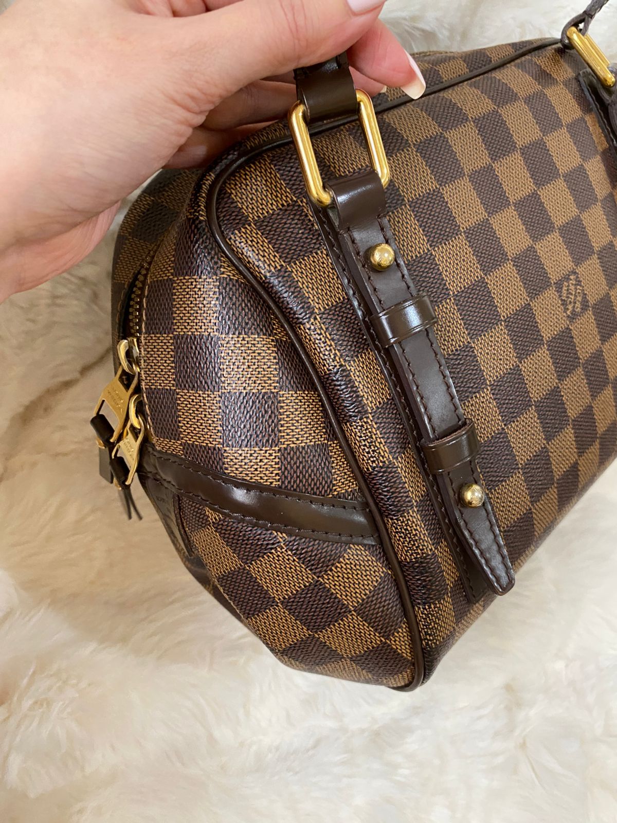 Louis Vuitton Rivington PM Damier Ebene Shoulder Bag
